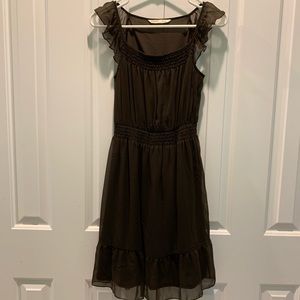 Old Navy Brown Sleeveless Ruffle Dress. Women’s XS